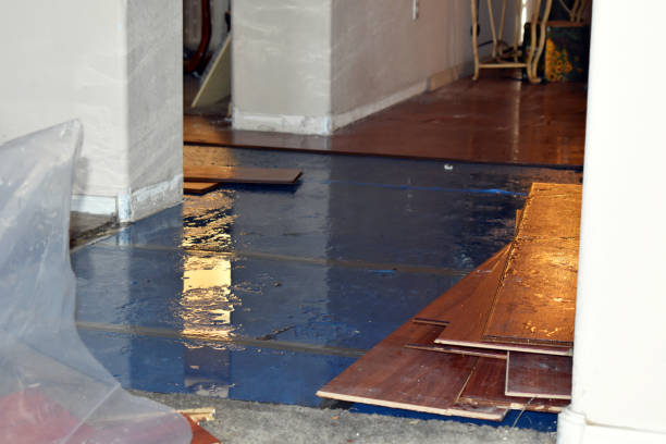 Professional Sewage Cleanup technician working in Arlington, NY